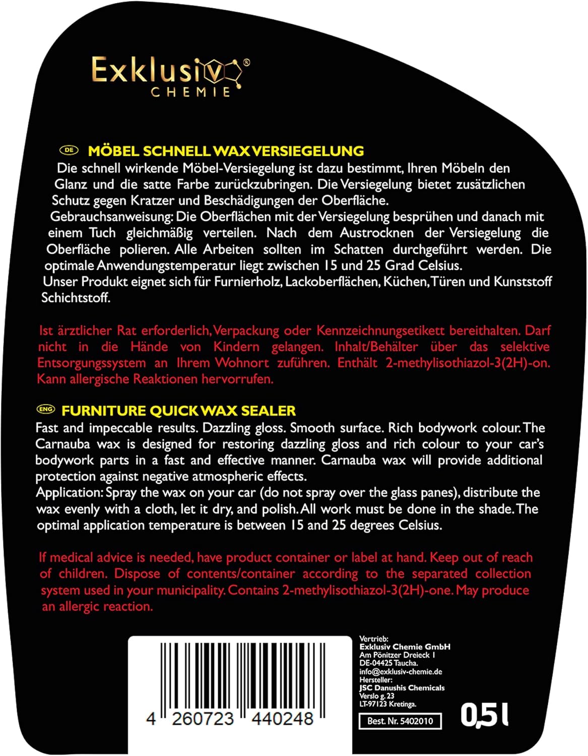 Genuine Leather Care & Leather Cleaner for Furniture