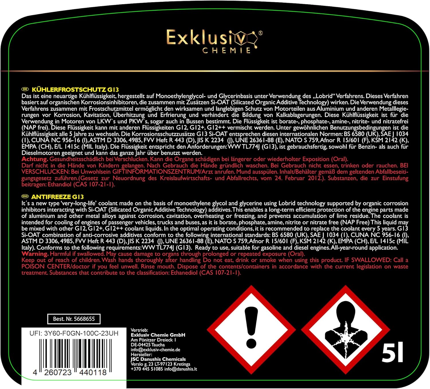 Radiator antifreeze G13 | 5 liters