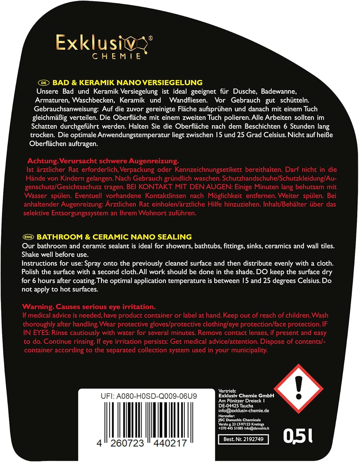 Bathroom & Ceramic Nano Sealant