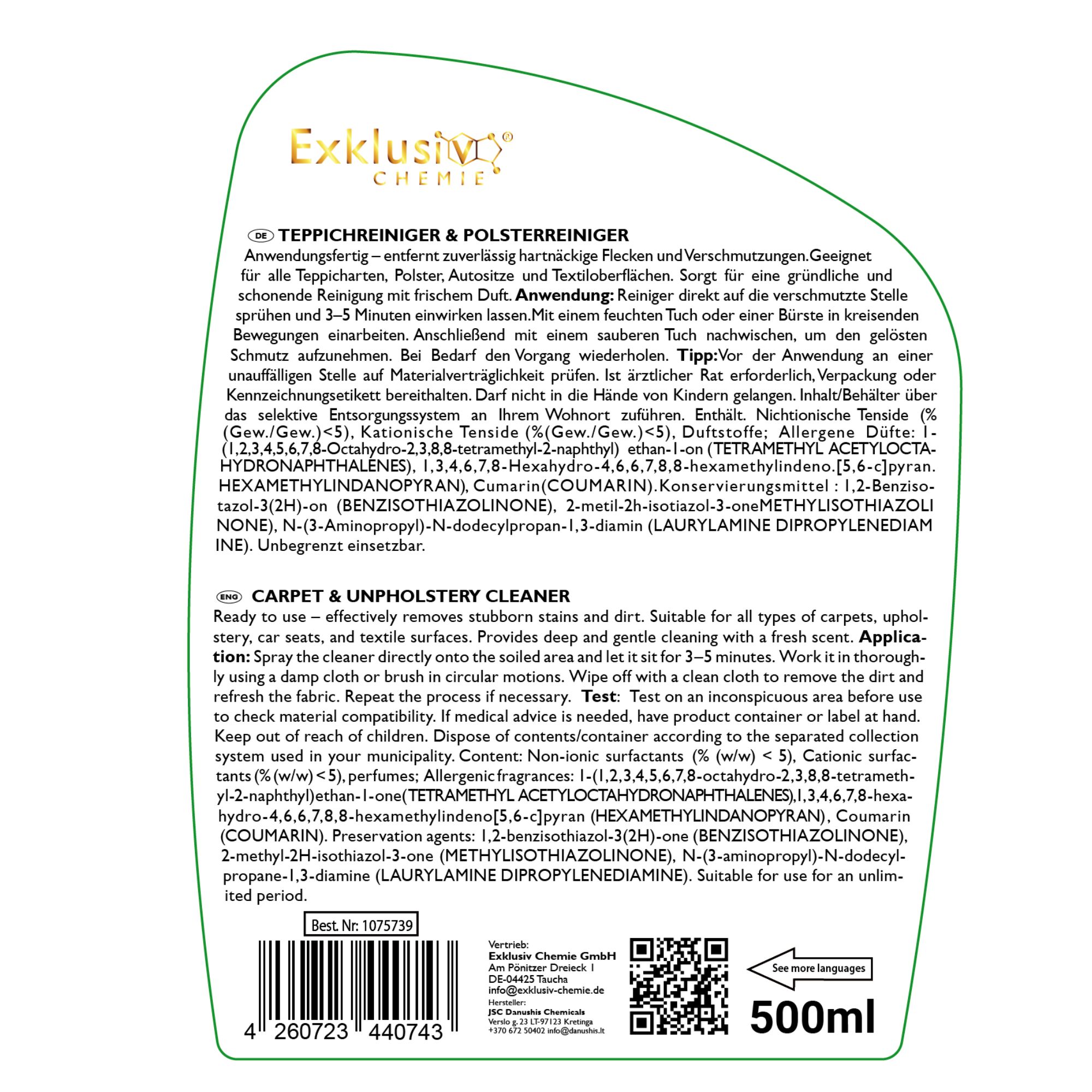 Teppichreiniger & Polsterreiniger 