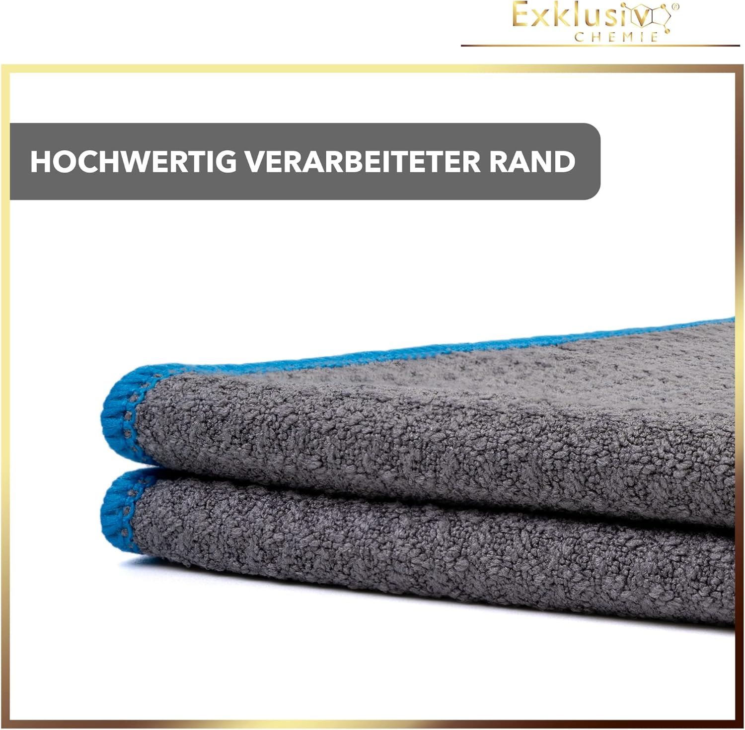 Waffle Weave Towel 320 GSM – Q5 + Hand Polishing Sponge – 40 × 40 cm